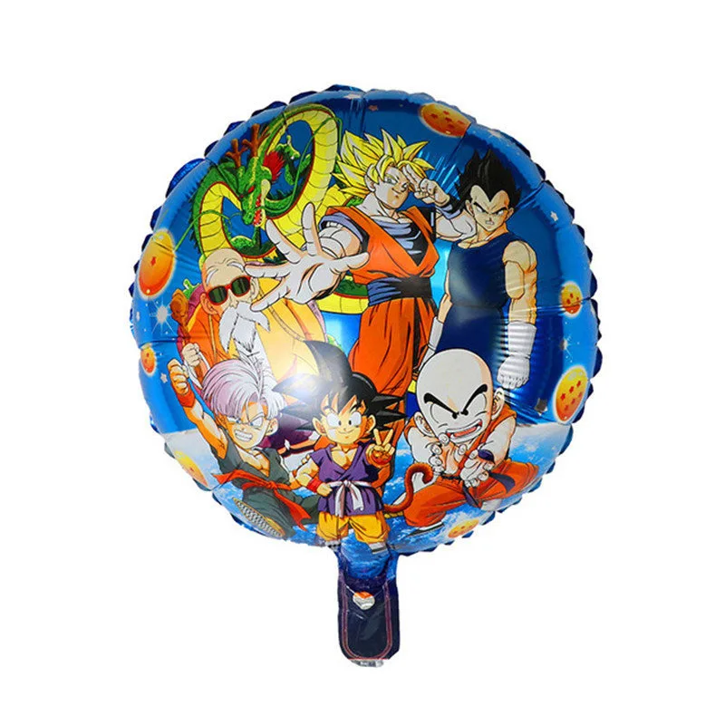 1 10 шт. 18 дюймов круглый мультфильм 7 Dragon Ball Гоку фольги воздушные шары для дня рождения вечерние декоративные Детские игрушки кампус вечерние поставки шары - Цвет: 1