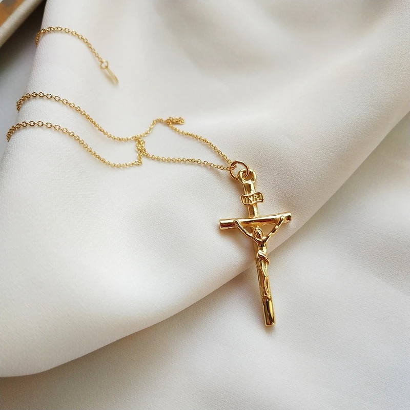 

Кулон из стерлингового серебра 925 пробы с крестом, простой тонкий модный дизайн, дикое ожерелье для женщин, 2018 подвески, ювелирные изделия, п...