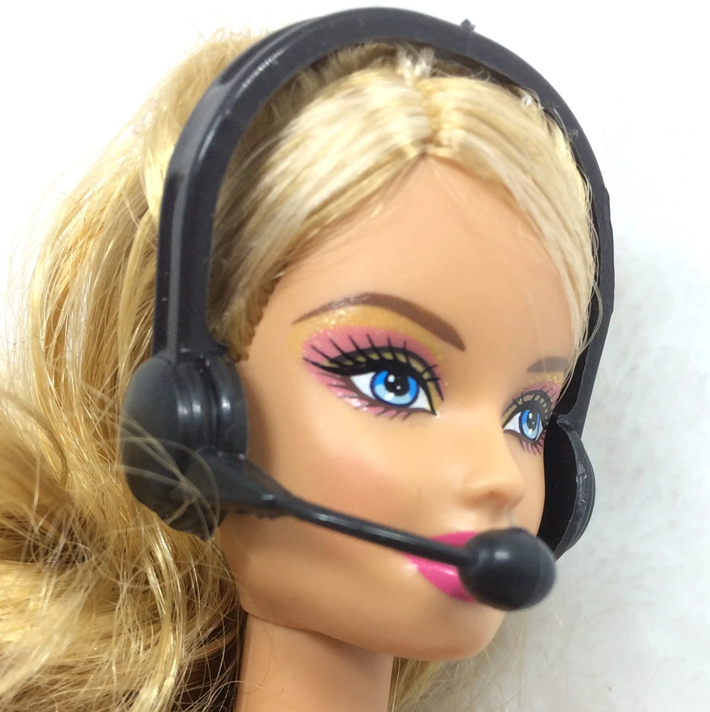 NK 20 шт./компл. модная пластиковая гарнитура с микрофоном аксессуары для Барби