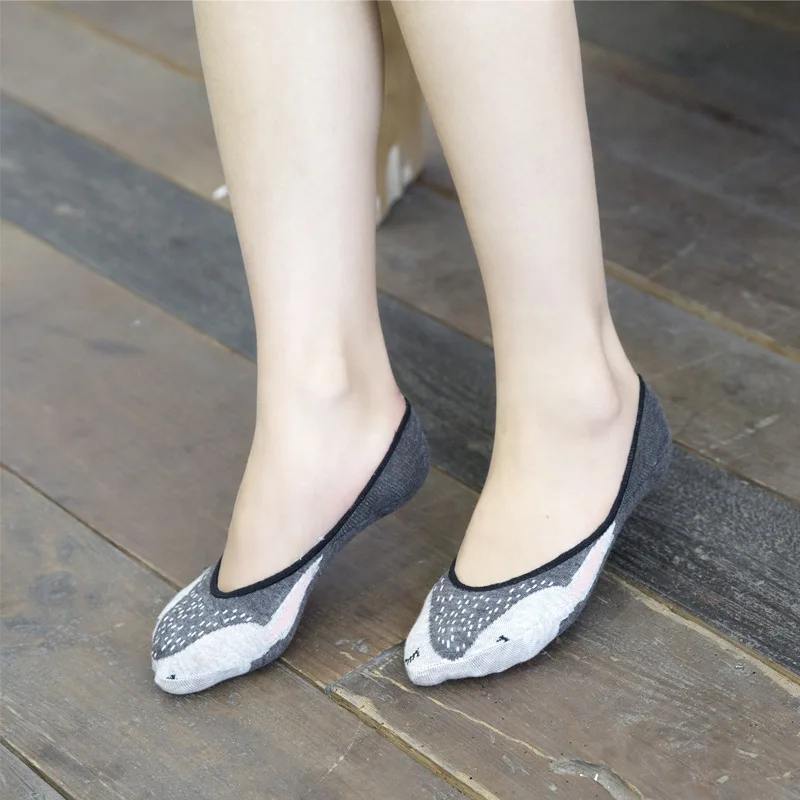 10 Пар/лот Новый 2016 Сен женские носки мультфильм животных творческий стелс