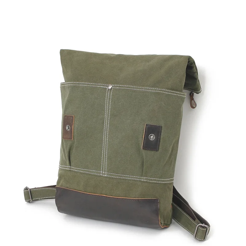 Армия Зеленый Для мужчин холст рюкзак путешествия школьный мужской большой