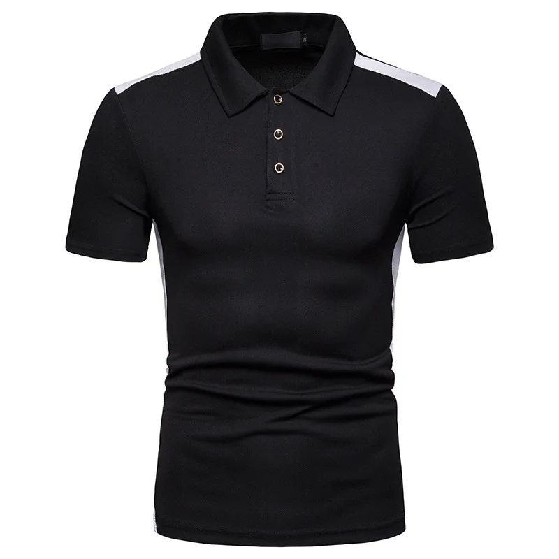 4 вида цветов мужская приталенная рубашка с коротким рукавом Poloshirt большие