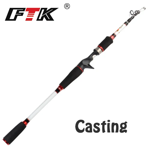 FTK Max Drag power 14 кг/30LB углеродный телескопический спиннинг литье Приманка Удочка 10-30 г 2,1 М 2,4 М 2,7 м 3 м дорожная удочка - Цвет: Цвет: желтый