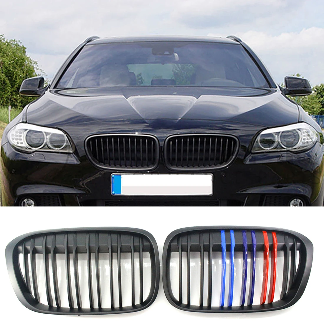 /M цвет матовый черный передний бампер решетка для BMW E83 X3 LCI 07-10 подтяжку лица GZ. A XK