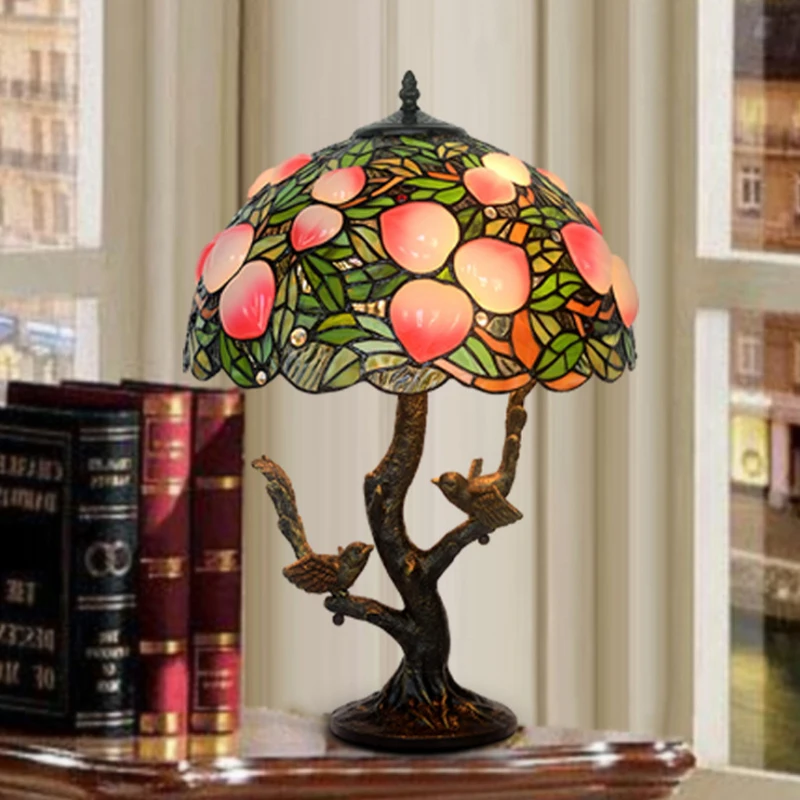 Винтажное витражное стекло Tiffanylamp арт-деко офисный салон отельный ресторан бар