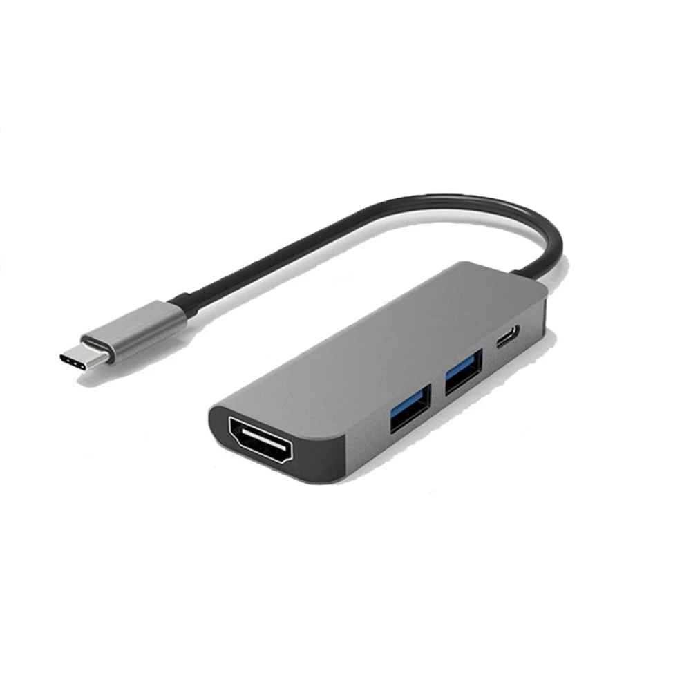2 Mioyow 4 в 1 Thunderbolt 3 type-C-HDMI адаптер 2x USB 3,0 type C PD концентратор для MacBook Pro samsung Galaxy S8 type c концентратор - Цвет: 2