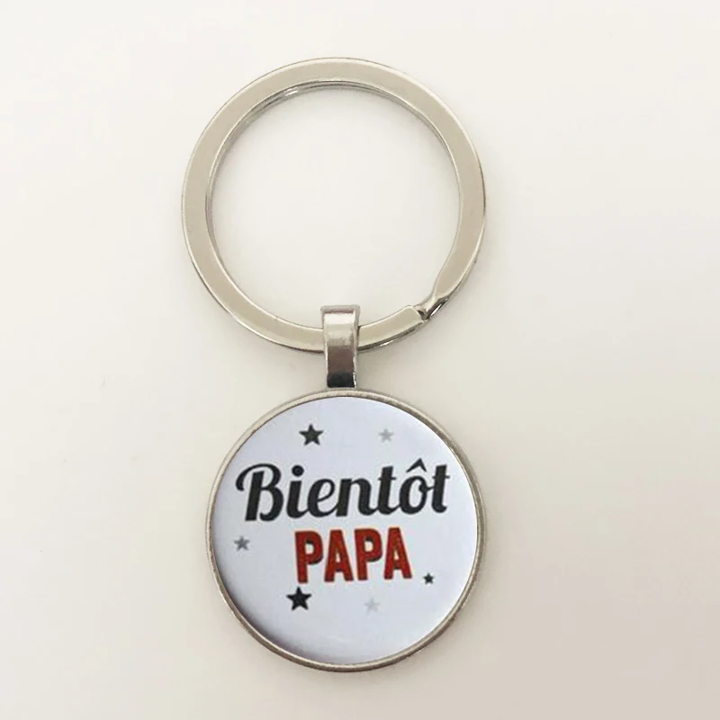 GDRGYB 2019 пряжка для ключей с надписью I Love Daddy So Much ручная работа круглый стеклянный