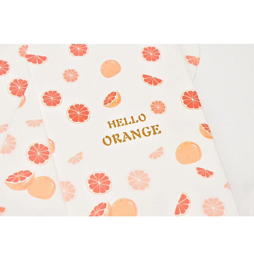 Бумажный конверт с фруктами из мультфильма Kawaii 5 шт./упак. Красивая Маленькая