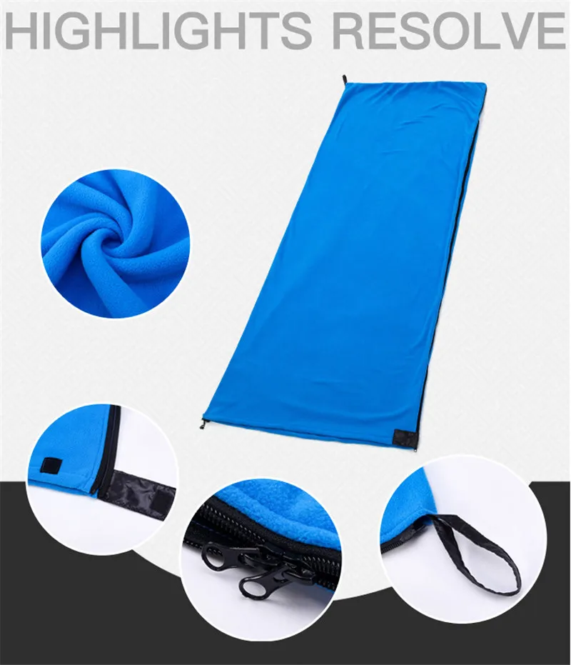 Ульсветильник спальный мешок из флиса толщиной 2 портативный уличный