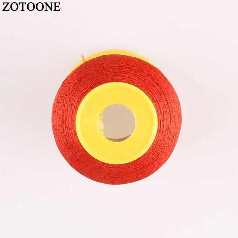 Цветная пряжа ZOTOONE нитки для вышивальной машинки рукоделия вощеные аксессуары