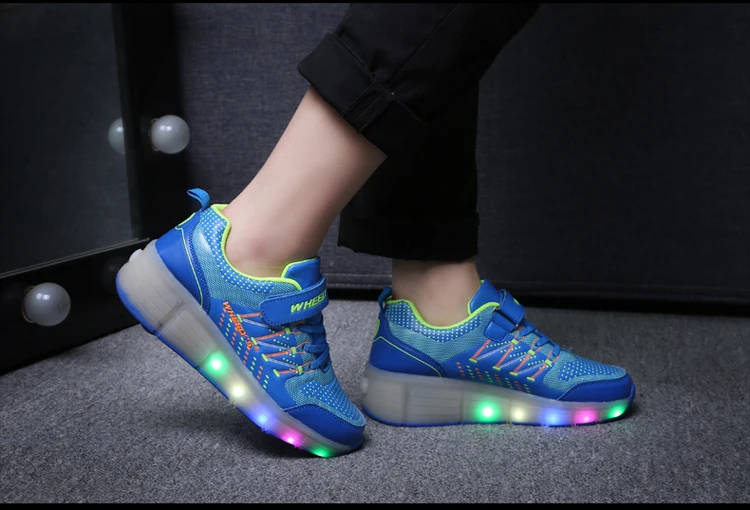 Jazzy Heelies, светодиодный светильник для мальчиков и девочек, детская обувь для роликовых коньков, Детские кроссовки с колесами, 21 цвет
