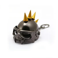 hsic game jewelry battleground pubg helmet keychains 3d open keyrings holder level 3 helmet men valentine chaveiro