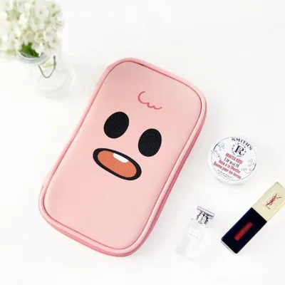 Школьные канцелярские принадлежности papelaria карандаш Kawaii PU кожаный пенал сумка для хранения ручки коробка Kawaii Gudetama пенал pokemon - Цвет: Pink