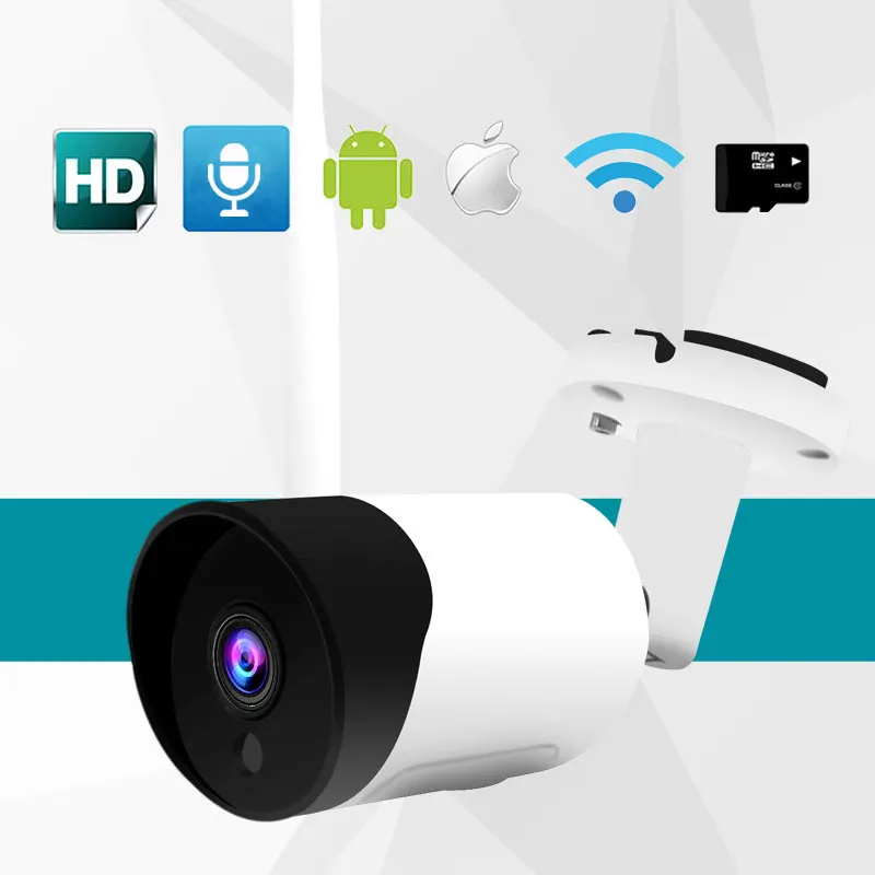 2MP 1080P Беспроводная камера для домашней безопасности, аудио Wifi ip-камера, уличная Водонепроницаемая Onvif sd-карта CCTV, видеонаблюдение