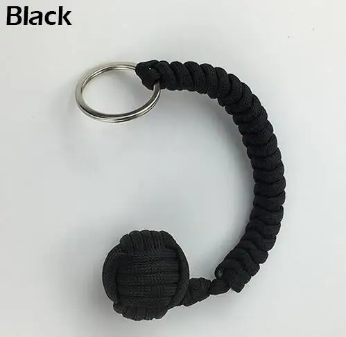 Black 10 Цвета обучения детей защиты безопасности кулак обезьяны Сталь бала для девочек подшипник Самообороны выживания брелок занятий игрушки - Цвет: Black