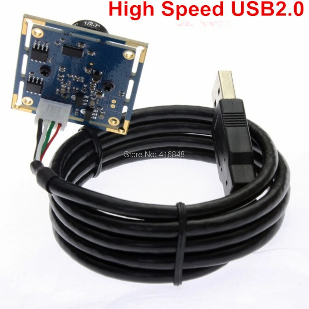 Черно белая монохромная usb камера 2 МП Ominivision CMOS OV2710 MJPEG 30fps/60fps/120fps монохромный