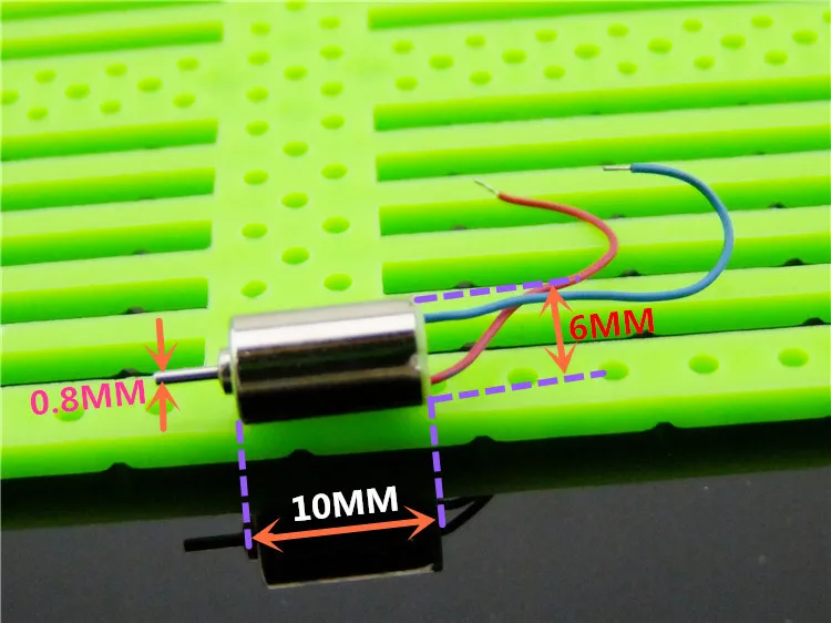 4 шт./лот 610 мотор coreless 6 x 10 мм двигателя 3 В / rpm используется для электрических