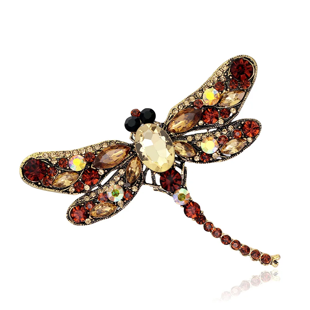 Женская Брошь в винтажном стиле 6 цветов|dragonfly brooch|brooches for womenbrooch designer |