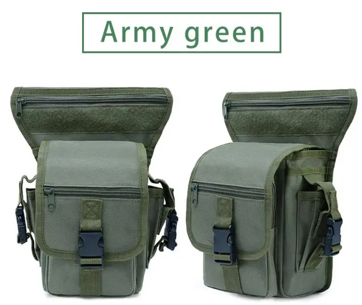 Army green Уличные спортивные карманы, тактическая армейская Военная поясная сумка для ног, сумка для альпинизма, туризма, рыбалки, сумка для ног, сумка для инструментов - Цвет: Army green