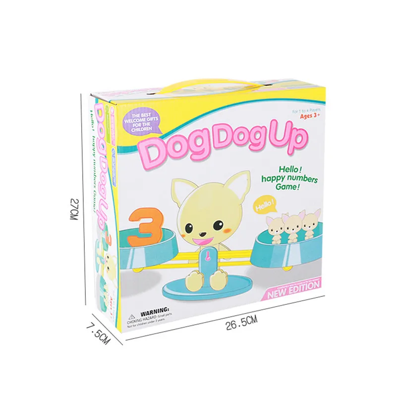 Puppy with box Щенок собака деньги милый математическое число баланс Монтессори игрушки настольная доска арифметические игры родитель-ребенок дети интерактивные Фигурки Игрушка - Цвет: Puppy with box