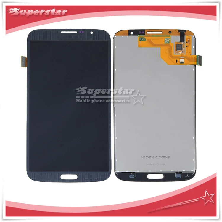 10 шт./лот Для Samsung Galaxy Mega 6.3 i9200 ЖК-Экран С Сенсорным Экраном Ассамблеи Белый