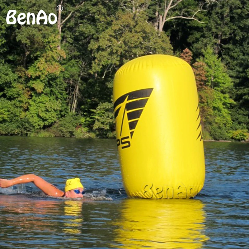 

W041 2m H 1m diameter Water park equipment inflatable buoy / truncated circular marker buoys /Inflatable Swim Buoys/