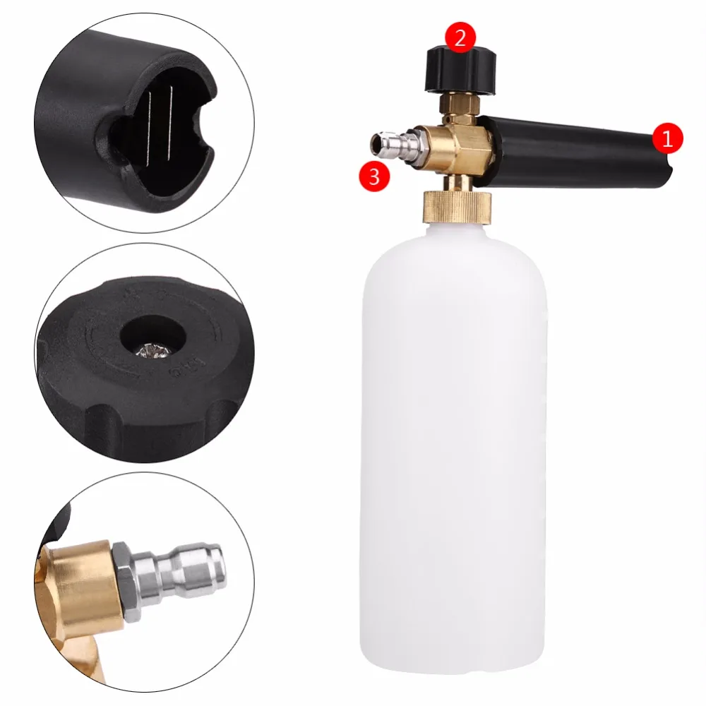 Насадка для автомойки регулируемая пенная насадка 1 л распылитель | Автомобили и