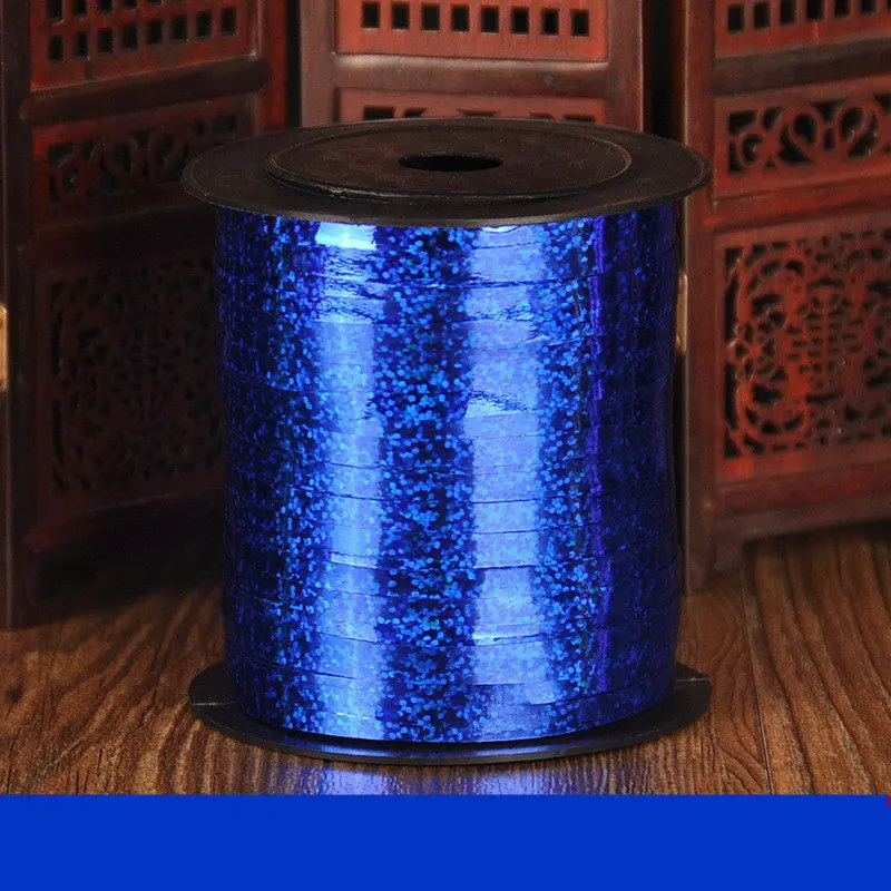 Royal Blue 5mmX250Y Воздушные шары ленты лента-лазер для вечерние украшения подарки на день рождения Свадебные украшения Фольга атласная лента завивка DIY аксессуары - Цвет: Royal Blue 5mmX250Y
