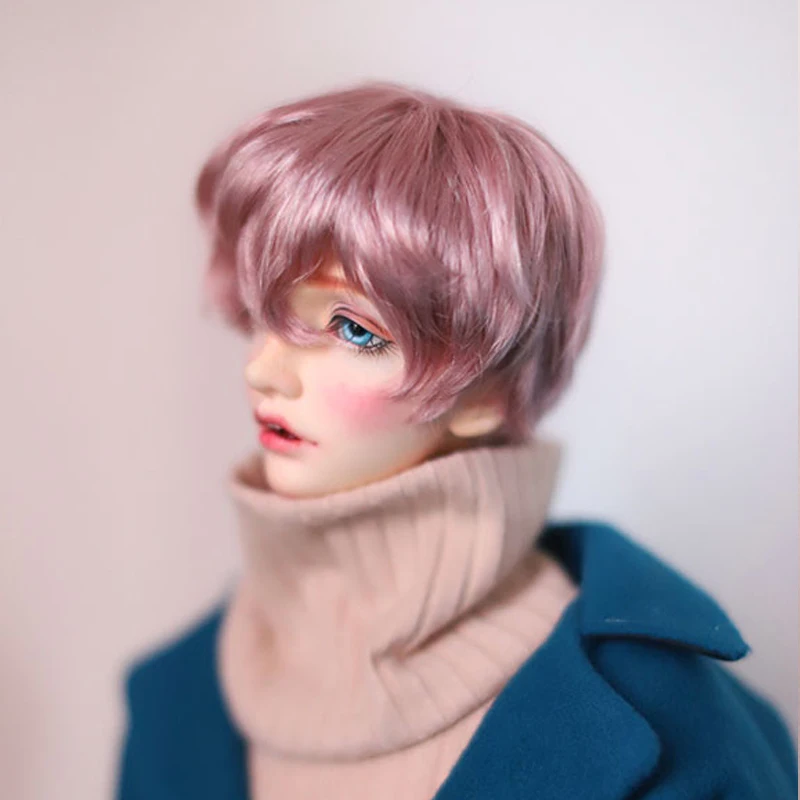 Bybrana BJD парик для мальчиков розовые короткие парики кукол 1/3 1/4 1/6 Бесплатная