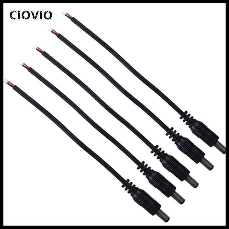 5/10pcs 5.5x2.1 Plug DC male or Female Cable Wire Connector For LED Strip Light | Обустройство дома