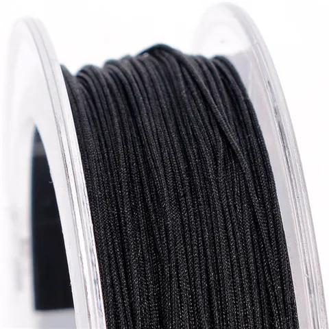 0,5 мм ювелирный тросик нейлоновый шнур нить китайский узел макраме шнур браслет плетеная нить DIY кисточки вышивка бисером 45 м/рулон