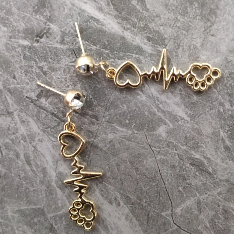 2019 для мужчин и женщин из шикарного серебра золотистого металла серьги Харадзюку