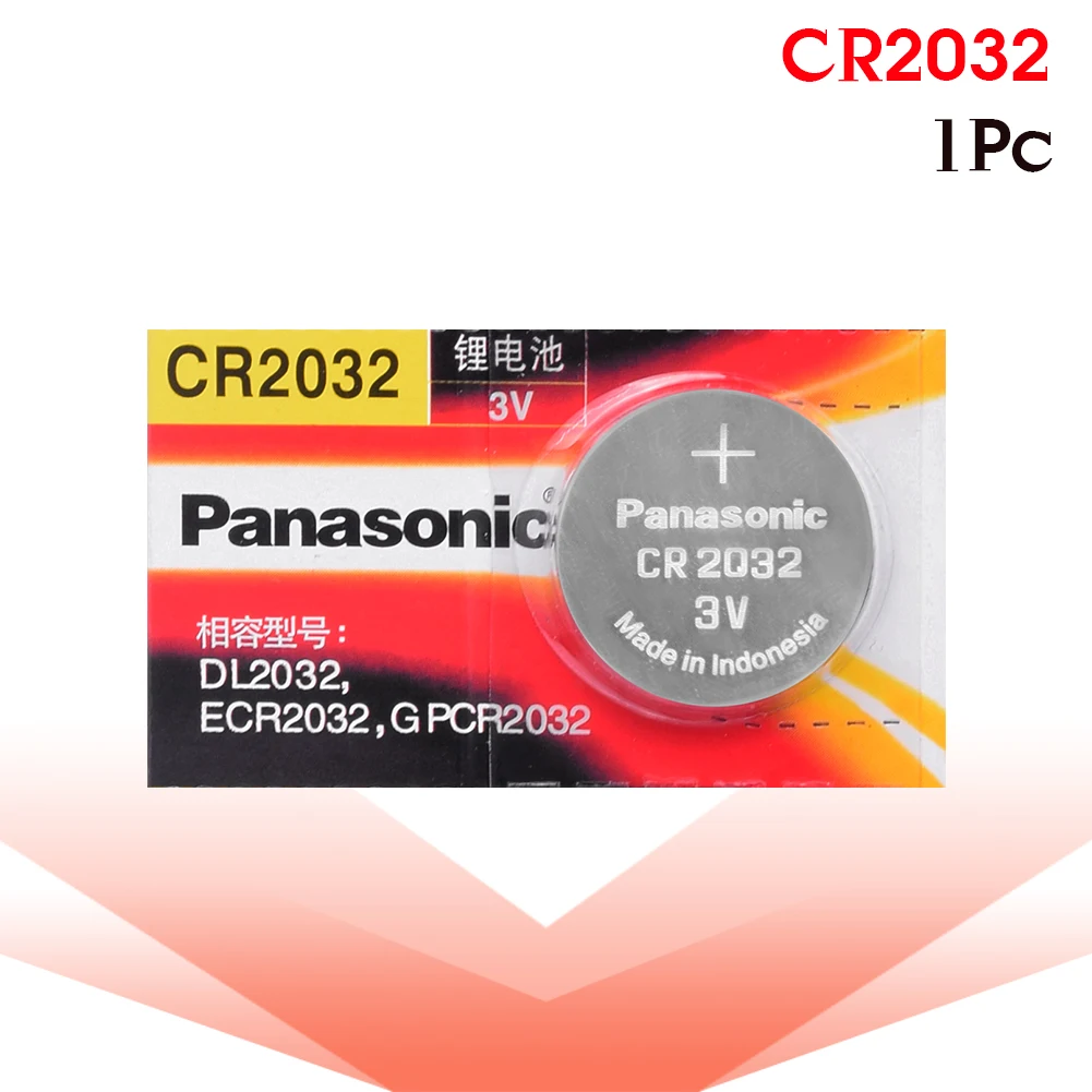 Оригинальный высокопроизводительный кнопочный аккумулятор PANASONIC CR2032 2032 3 В 1 шт.