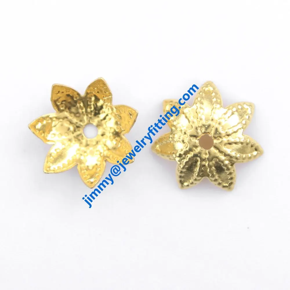 10000pcs jewelry fingding brass filigree beads cup bead cap wholesale price raw brass  size 9.7mm