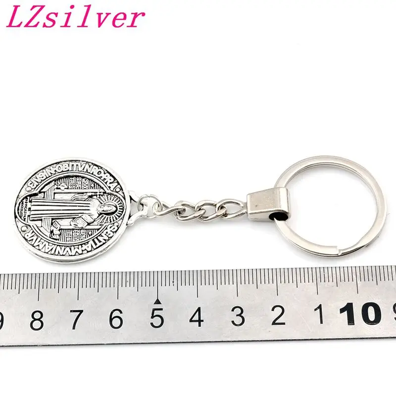 10 шт. брелок ST Бенедикт Нурсийского патрон против зла крест медаль подвеска