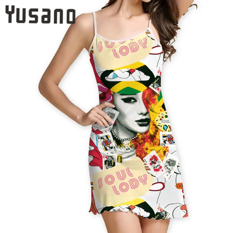 Yusano летнее платье женский сарафан лето vestidos Verano 2018 пляжные платья сексуальное