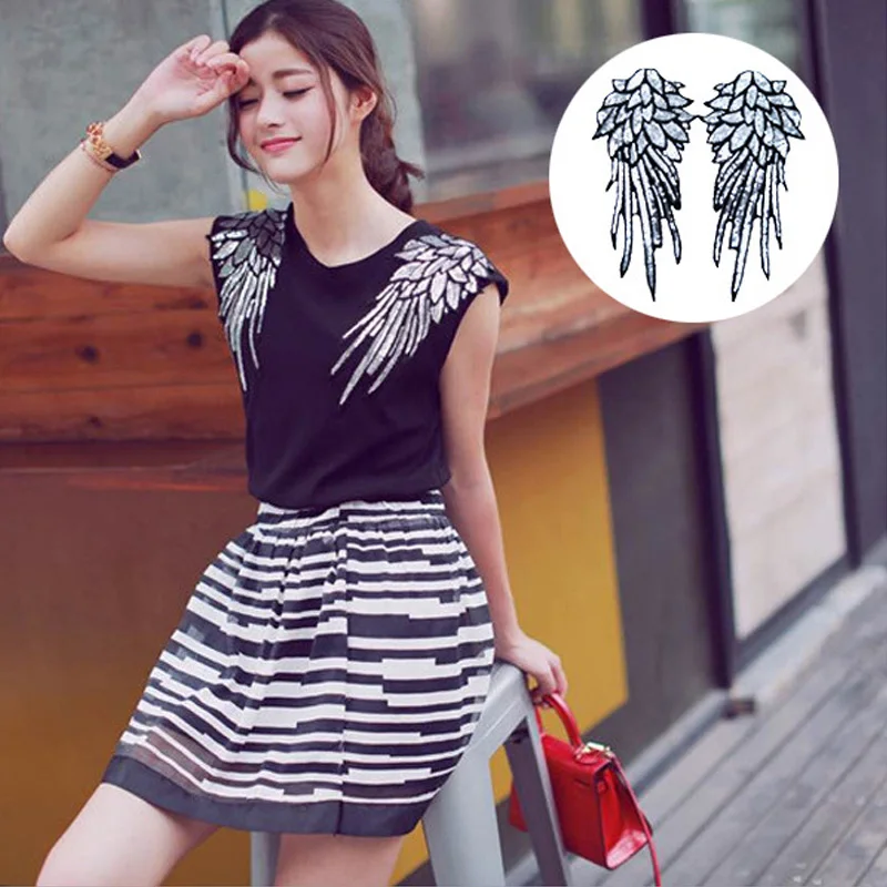 Блестки нашивка сделай сам серебряная искусственная кожа для одежды вышитая