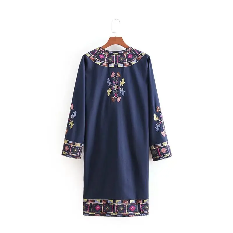 CC/8597OP 2018 Summer Women's Embroidered Long Kimono Cardigan Jacket | Женская одежда