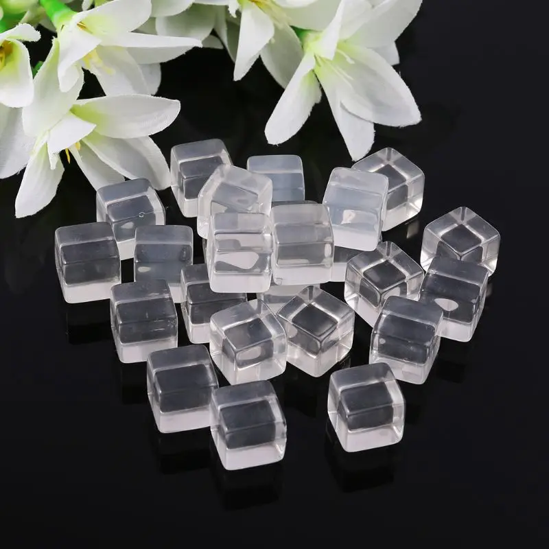 25 Pcs/Set Game Dice Number 16 Transparent Square Dices Party Club Games Desktop Table | Спорт и развлечения
