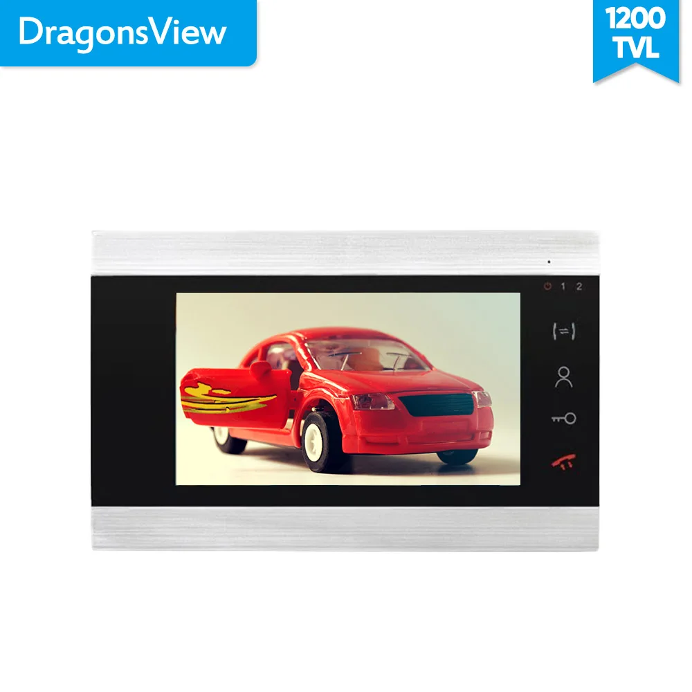 Dragonsview 7 дюймов видео дверной звонок камера с монитором 1200TVL запись