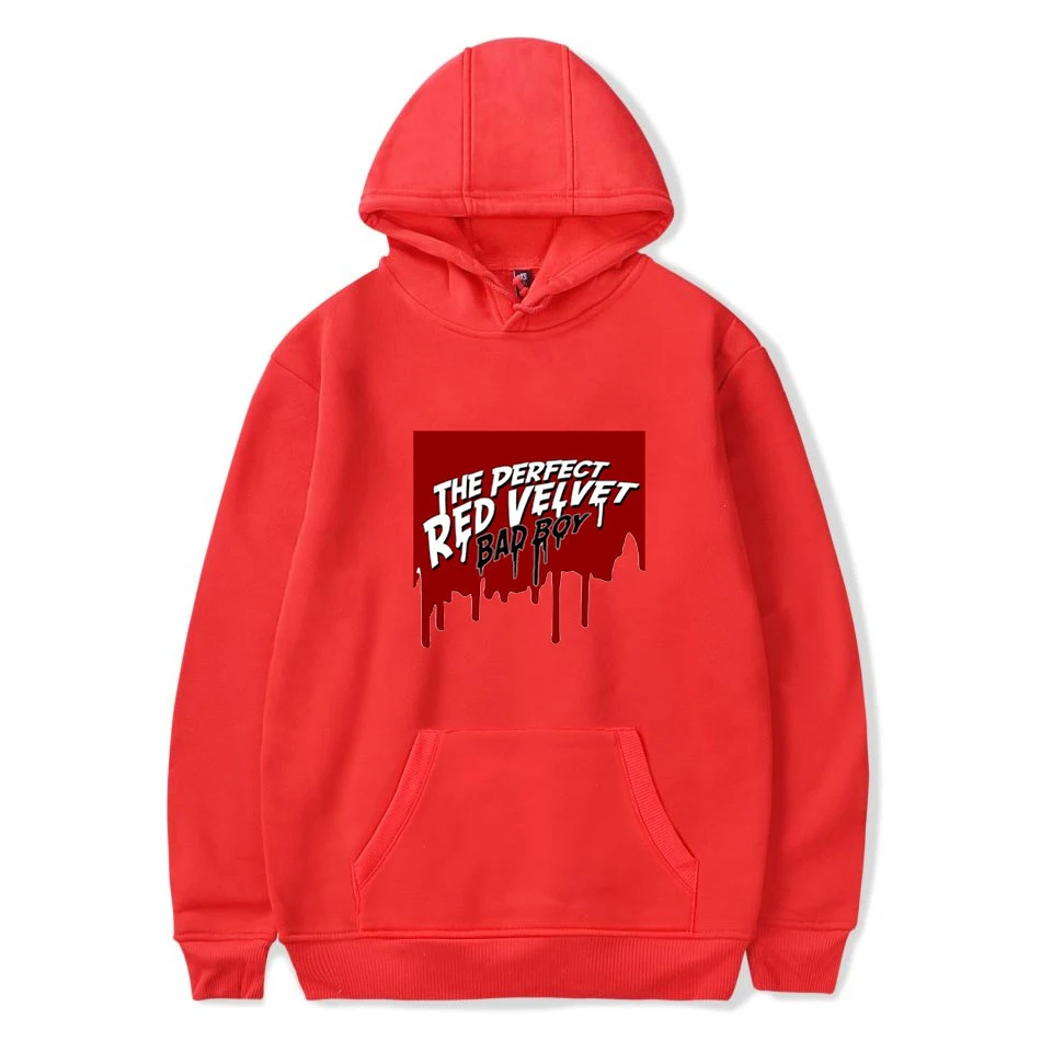 

Aikooki New Fashion RED Velvet Hoodies Men/Women Fashion Casual Hip Hop Sweatshirt Print RED Velvet Men's Hoodie Pullover Hooded