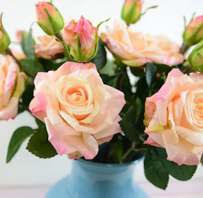 Свадебные цветочные украшения 2 цветочных головки увлажняющие розы