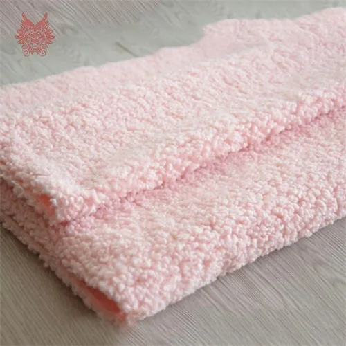 Light pink Разноцветная однотонная утяжеленная пушистая искусственная Завитая шерстяная меховая ткань для фотосъемки новорожденных аксессуары DIY 160*50 см SP5425 - Цвет: Light pink