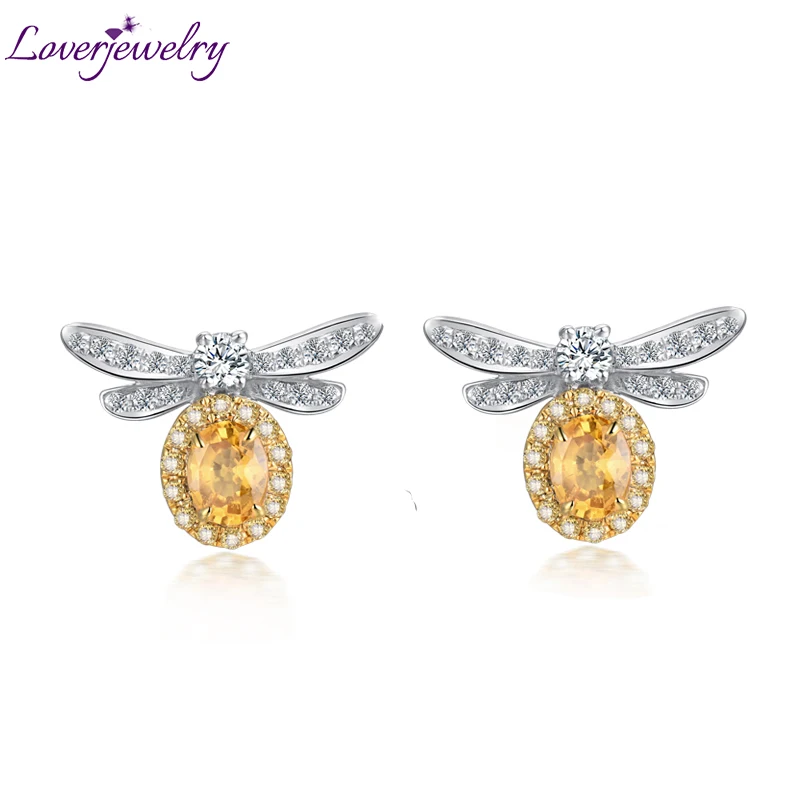 Loverjewelry кольца для женщин Твердые 18 к белое золото натуральный синий сапфир алмаз обручальное кольцо хорошее качество драгоценный камень ювелирные изделия