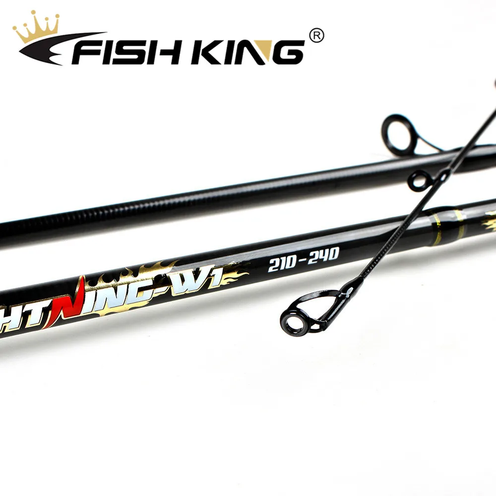 Карбоновая рыболовная удочка FISH KING 2 1 М 4 м наконечника секции вес приманки 15-45 г
