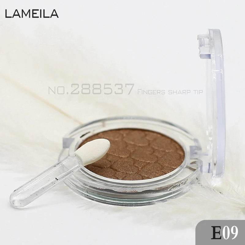 Модные чистые пигментные одиночные коричневые золотые тени для век в палитре 23