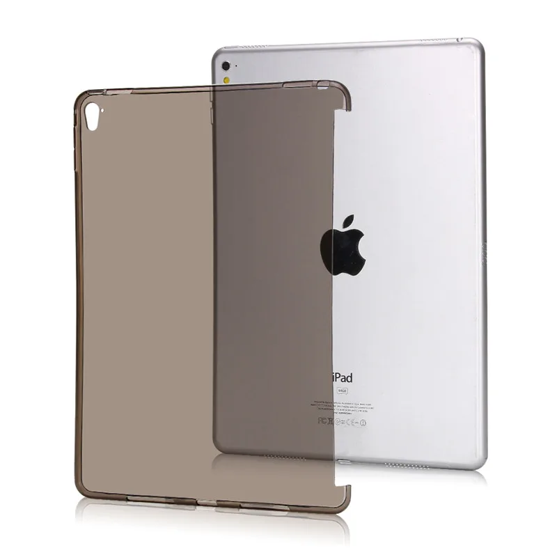 Redlai для iPad Pro 12,9 старый A1584 A1652 TPU Мягкий Прозрачный чехол для телефона силиконовый защитный чехол - Цвет: Черный