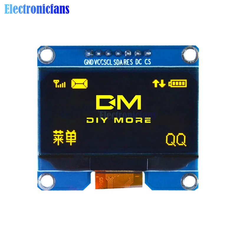 SPD0301 1,54 дюймовый oled-дисплей модуль 7PIN SPI IIC серийная плата с ЖК-экраном GND VCC SCL SDA 1,54 ''для Arduino