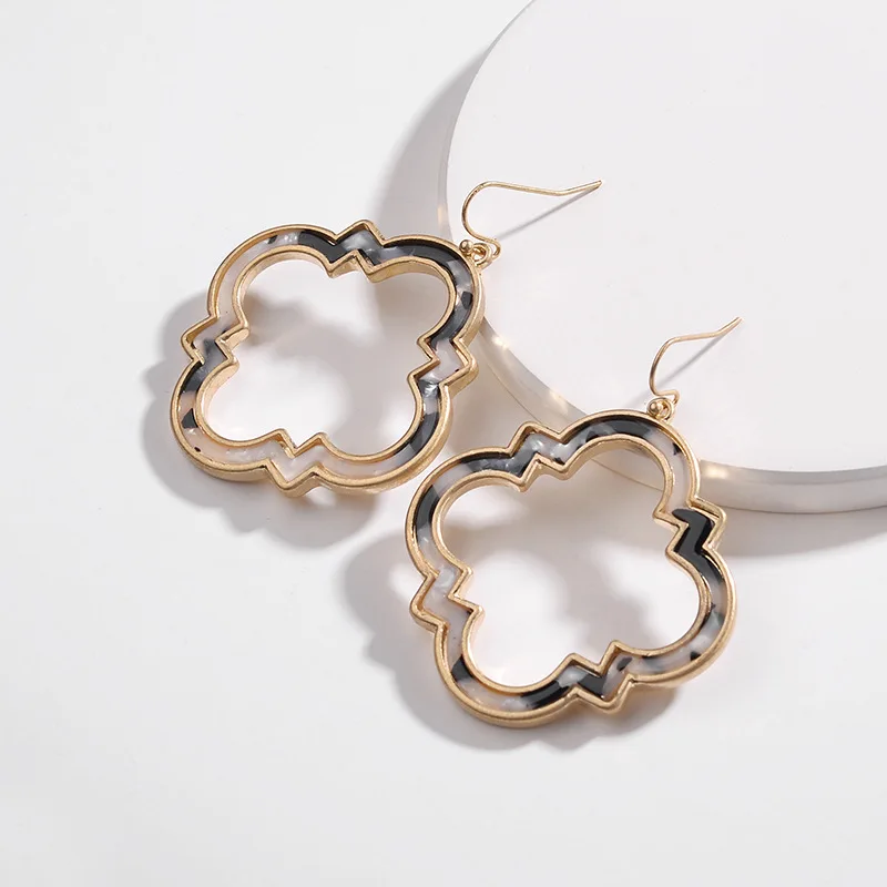 Модные Этнические серьги искусственные акриловые леопардовые для женщин