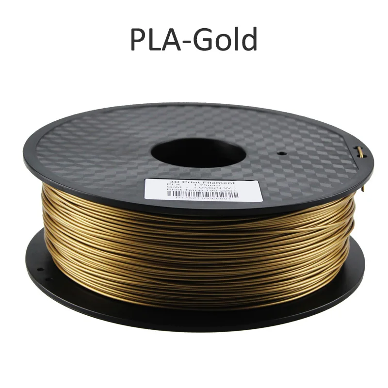 gold filament pla HUAFAST PLA нити для 3d принтера материалы 1,75 мм 1 кг/0,25 кг ABS 3D печать Ручка нити пластиковые детали подходят для creality - Цвет: gold filament pla